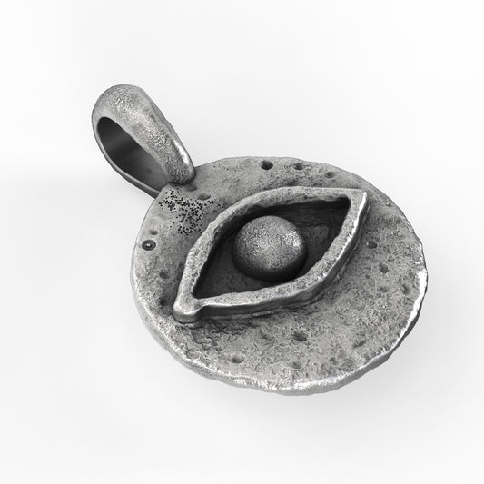 Evil Eye Coin Talisman Pendant