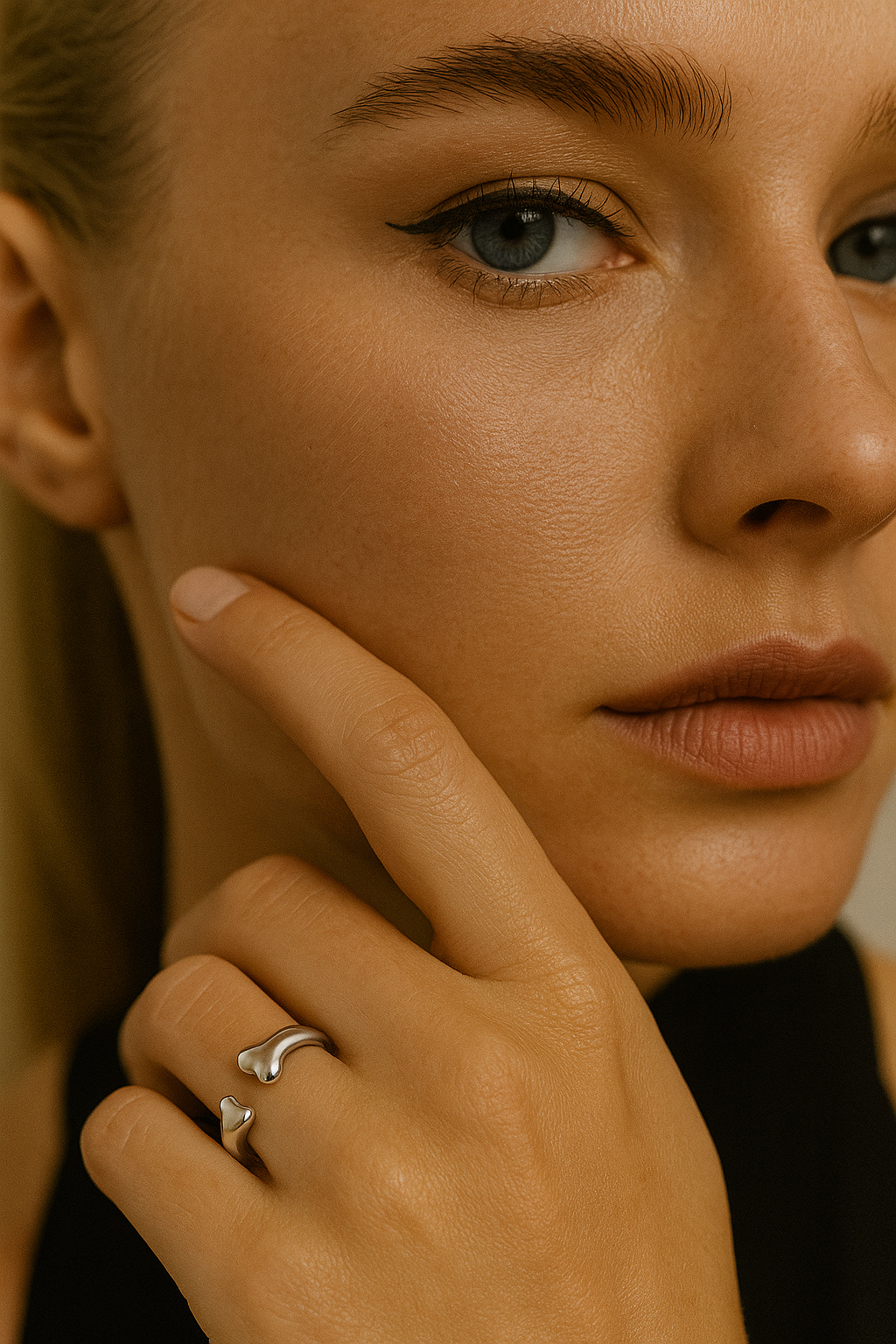 Silver Bone Ring