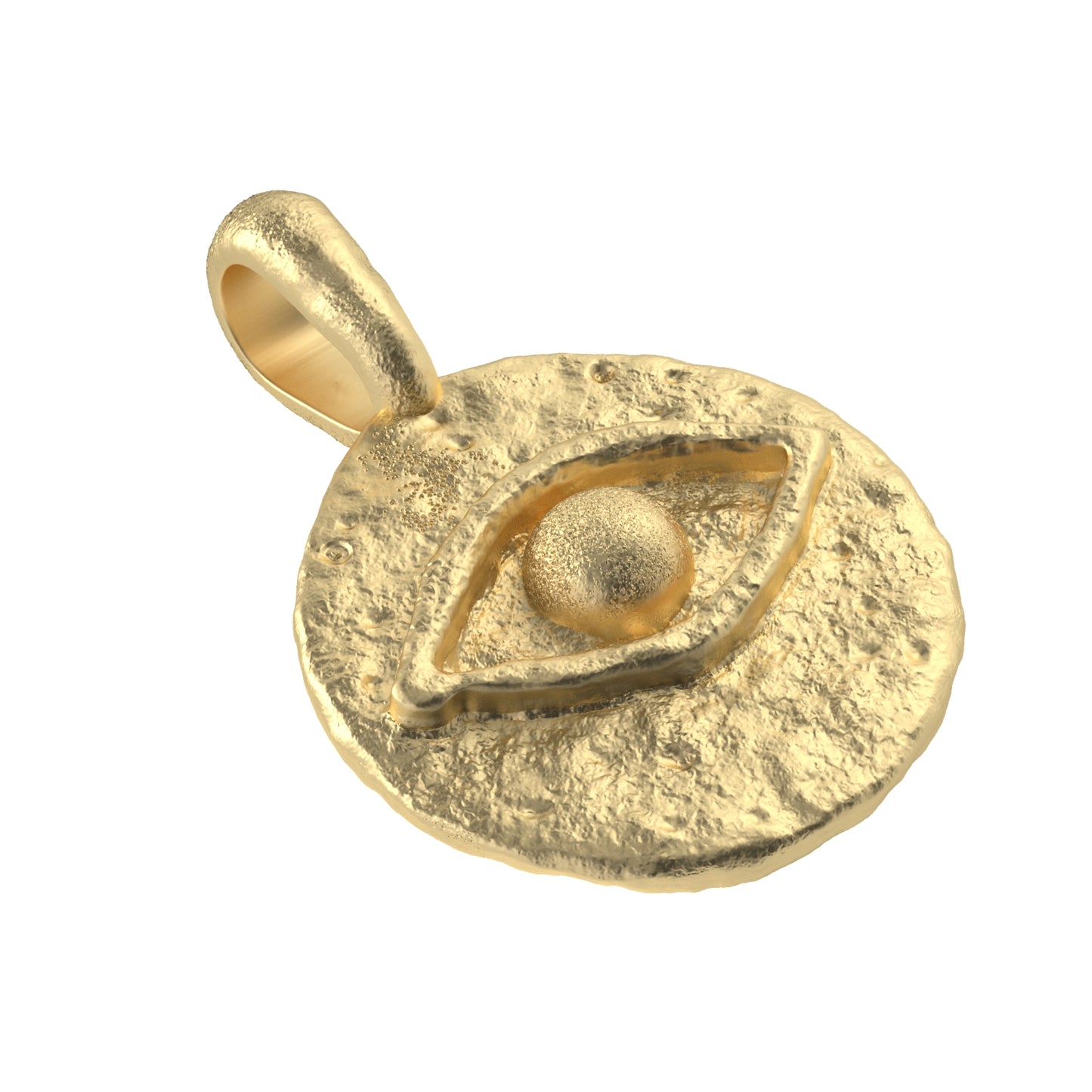 Evil Eye Coin Talisman Pendant