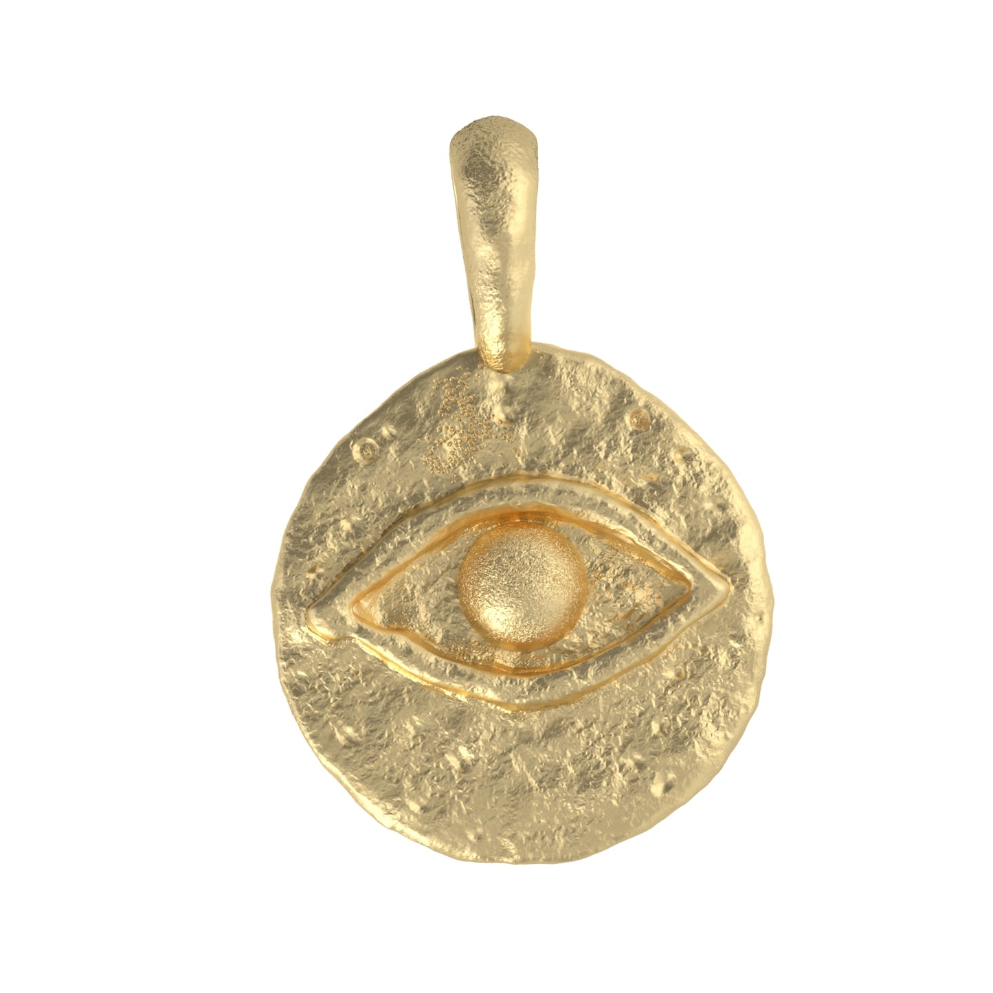 Evil Eye Coin Talisman Pendant