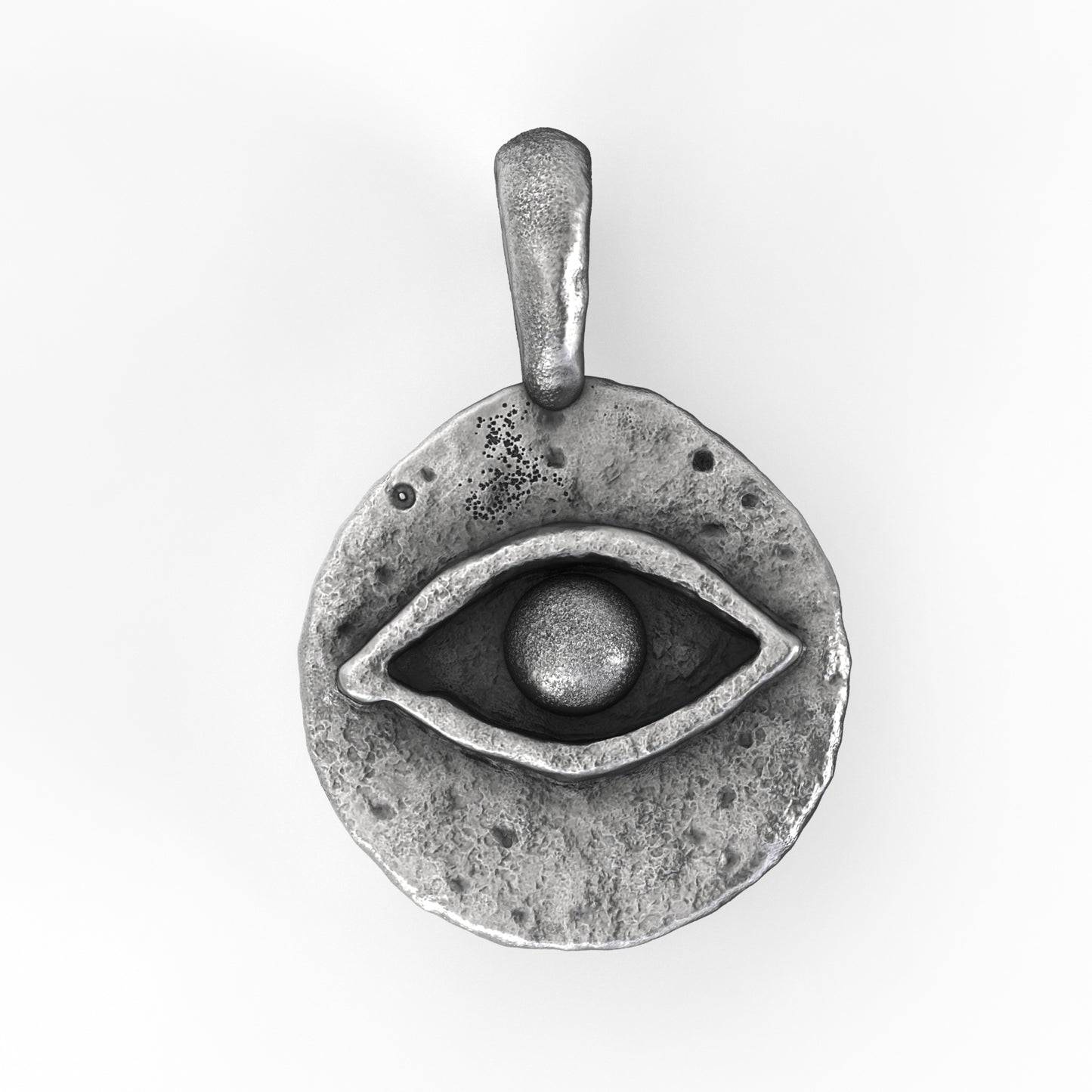 Evil Eye Coin Talisman Pendant